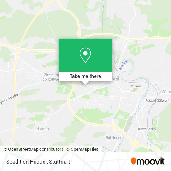 Spedition Hugger map