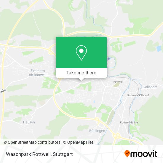 Waschpark Rottweil map