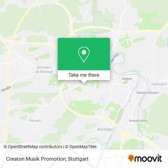 Creaton Musik Promotion map