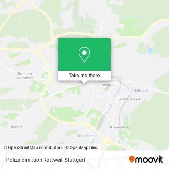 Polizeidirektion Rottweil map