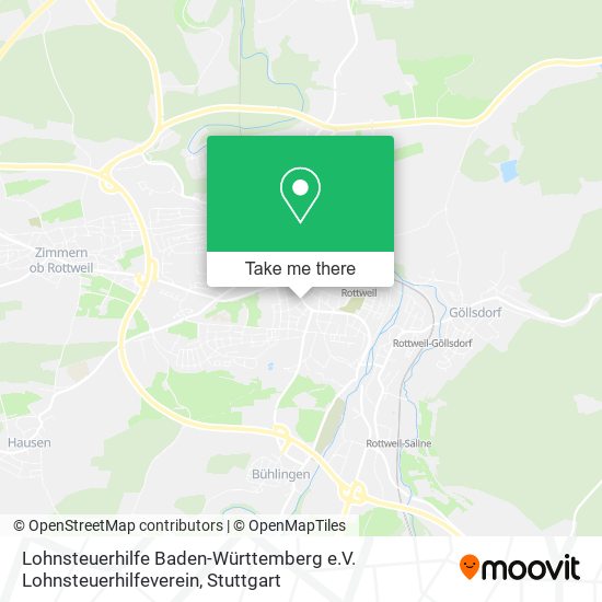 Lohnsteuerhilfe Baden-Württemberg e.V. Lohnsteuerhilfeverein map