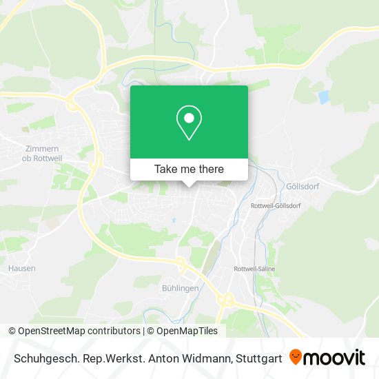 Schuhgesch. Rep.Werkst. Anton Widmann map