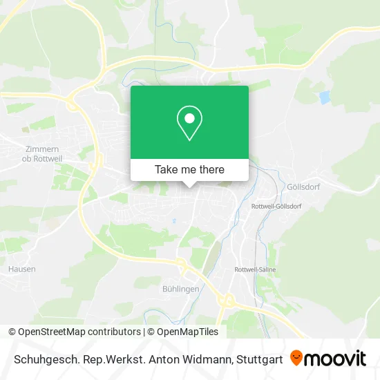 Карта Schuhgesch. Rep.Werkst. Anton Widmann