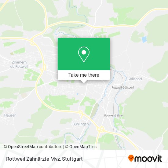 Rottweil Zahnärzte Mvz map