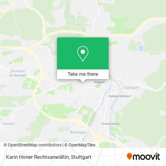 Karin Honer Rechtsanwältin map