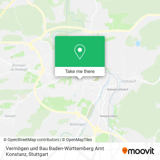 Карта Vermögen und Bau Baden-Württemberg Amt Konstanz