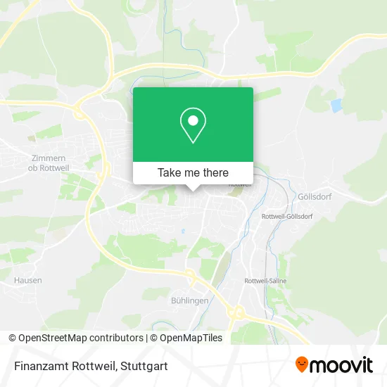 Карта Finanzamt Rottweil