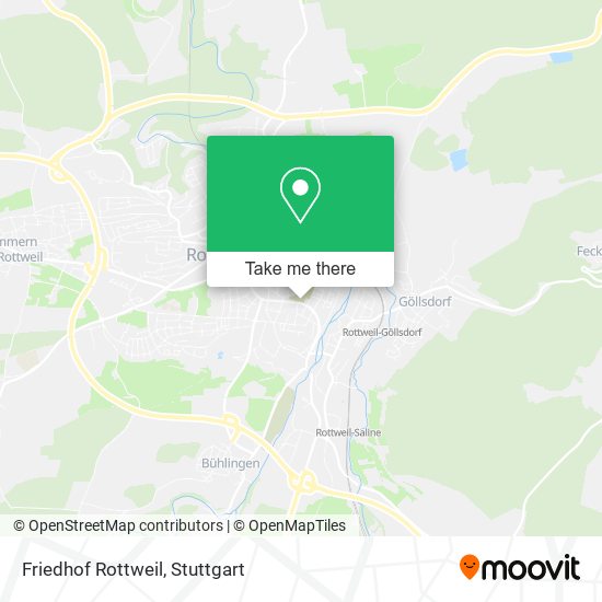 Friedhof Rottweil map