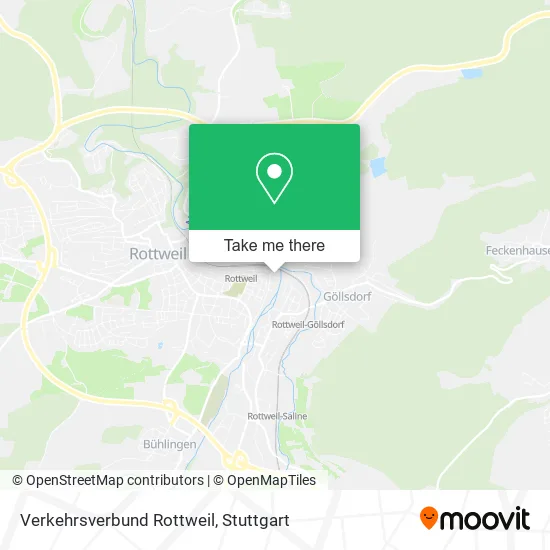 Карта Verkehrsverbund Rottweil