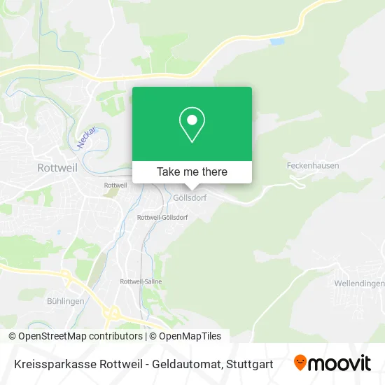 Карта Kreissparkasse Rottweil - Geldautomat