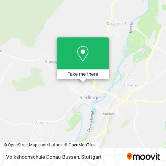Карта Volkshochschule Donau-Bussen