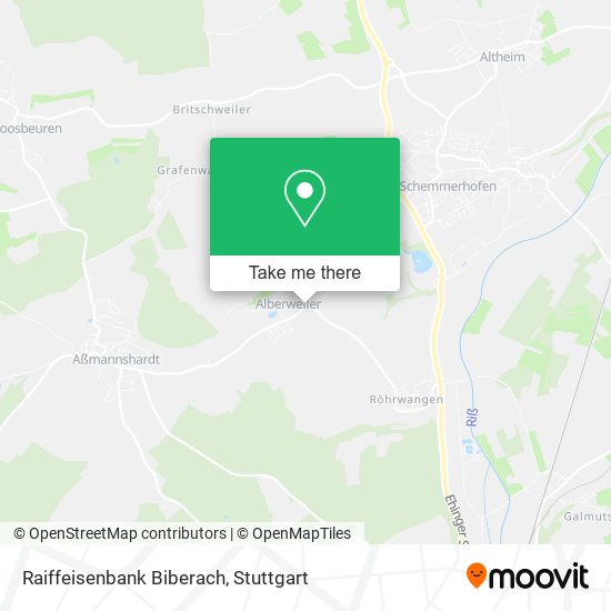 Raiffeisenbank Biberach map