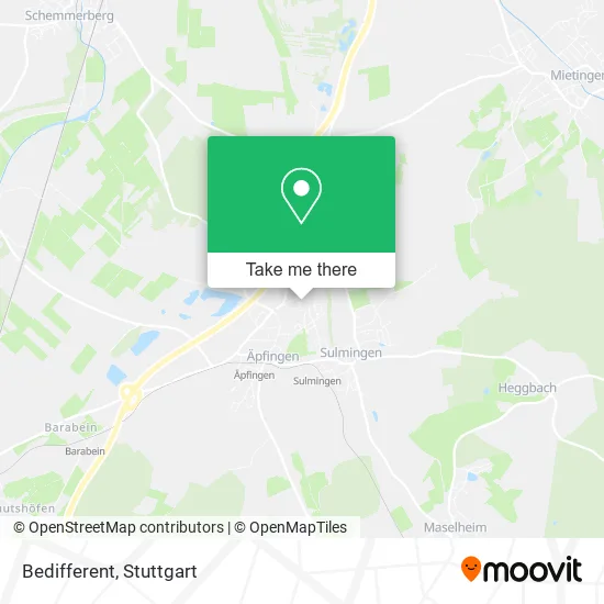 Bedifferent map