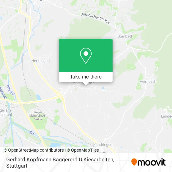 Карта Gerhard Kopfmann Baggererd U.Kiesarbeiten