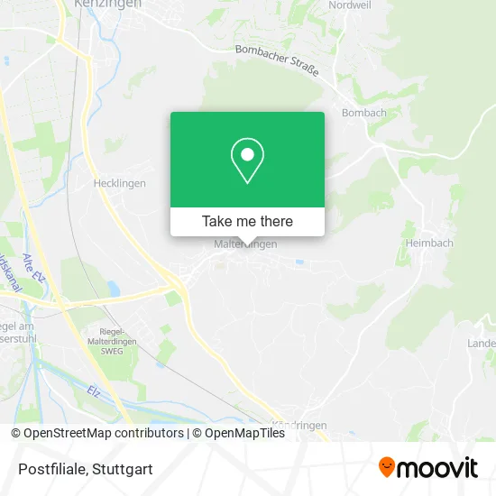 Карта Postfiliale