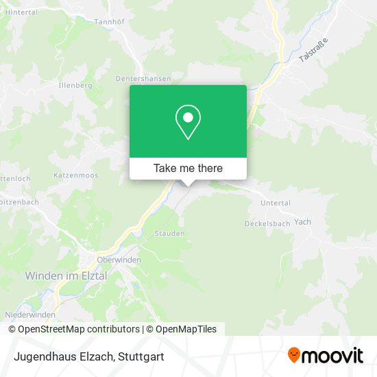 Jugendhaus Elzach map