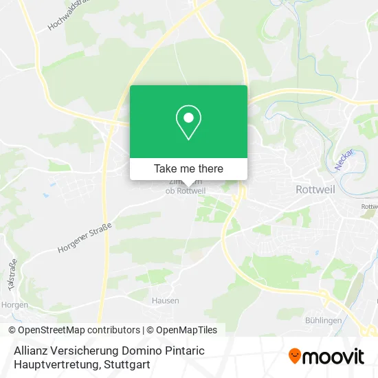 Карта Allianz Versicherung Domino Pintaric Hauptvertretung