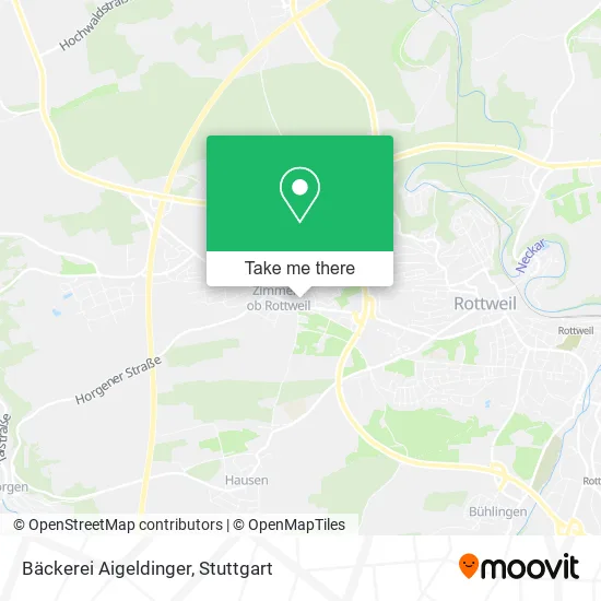 Карта Bäckerei Aigeldinger