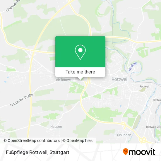 Карта Fußpflege Rottweil