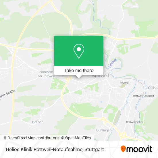 Карта Helios Klinik Rottweil-Notaufnahme