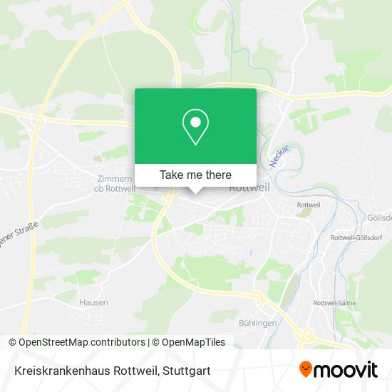 Kreiskrankenhaus Rottweil map