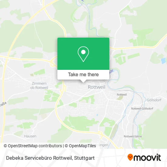 Карта Debeka Servicebüro Rottweil