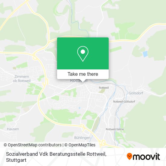 Sozialverband Vdk Beratungsstelle Rottweil map