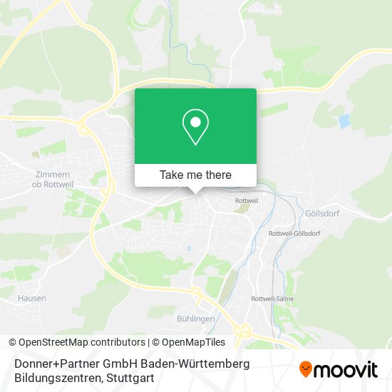 Карта Donner+Partner GmbH Baden-Württemberg Bildungszentren