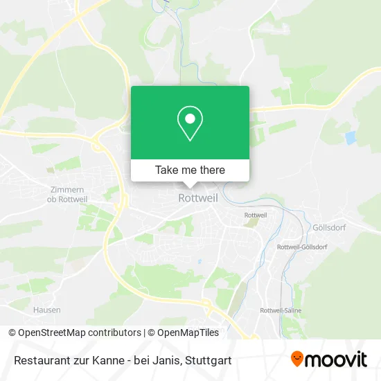 Карта Restaurant zur Kanne - bei Janis