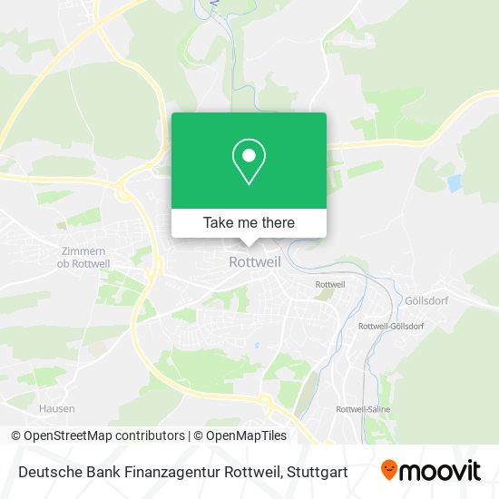 Deutsche Bank Finanzagentur Rottweil map