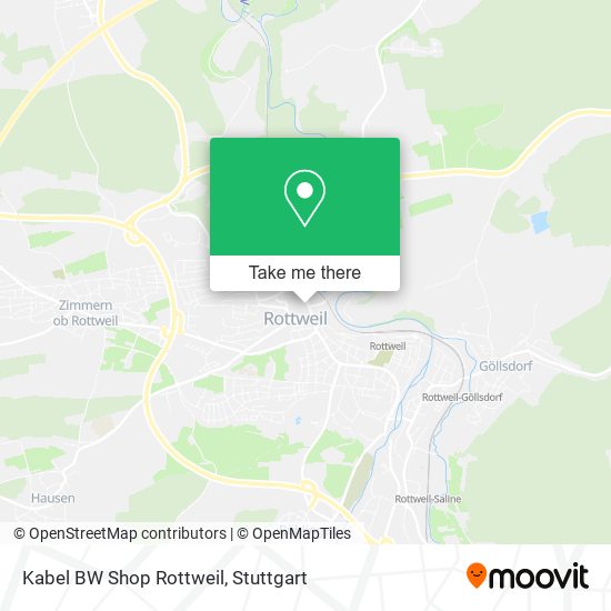Kabel BW Shop Rottweil map