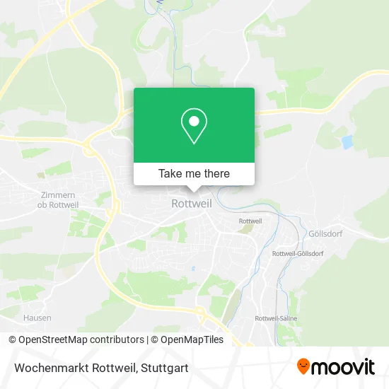 Карта Wochenmarkt Rottweil