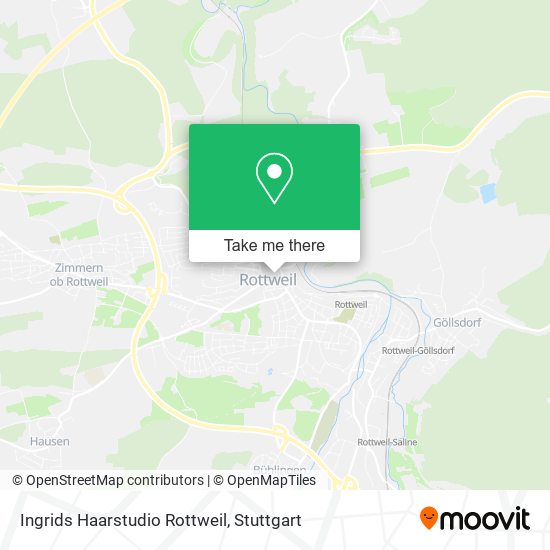 Ingrids Haarstudio Rottweil map