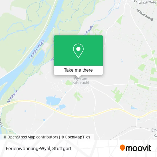 Карта Ferienwohnung-Wyhl