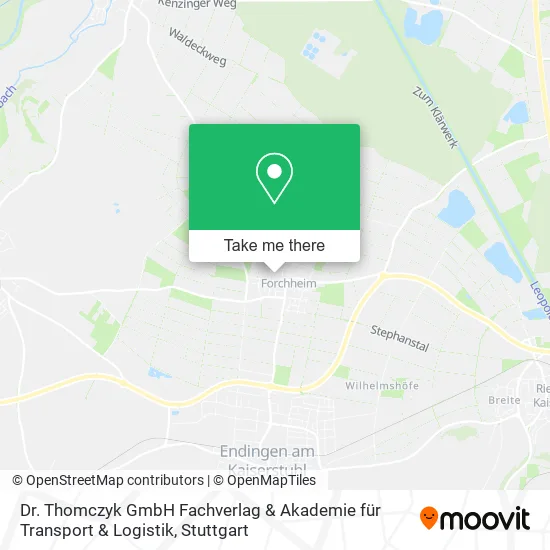 Карта Dr. Thomczyk GmbH Fachverlag & Akademie für Transport & Logistik