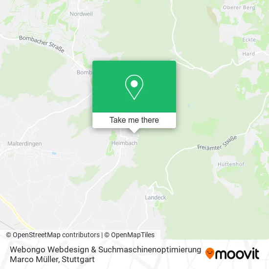 Карта Webongo Webdesign & Suchmaschinenoptimierung Marco Müller