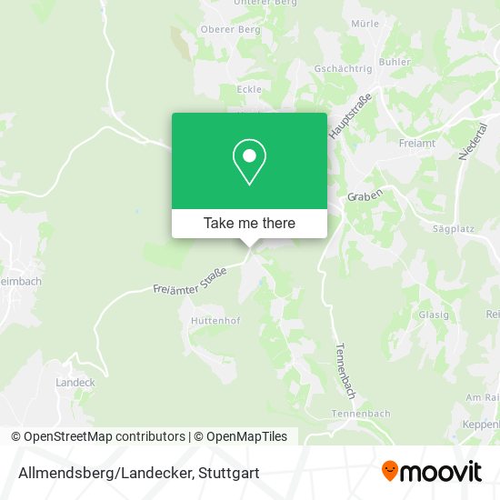 Allmendsberg/Landecker map