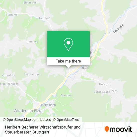 Heribert Becherer Wirtschaftsprüfer und Steuerberater map