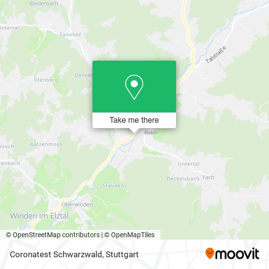 Карта Coronatest Schwarzwald