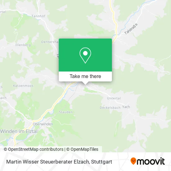 Карта Martin Wisser Steuerberater Elzach