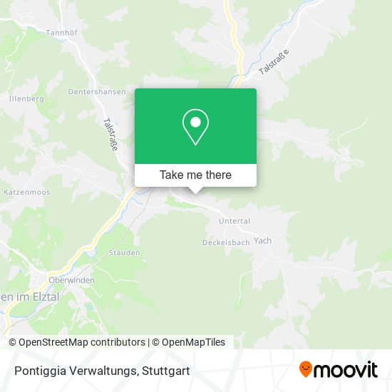 Pontiggia Verwaltungs map