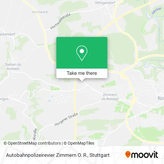 Autobahnpolizeirevier Zimmern O. R. map