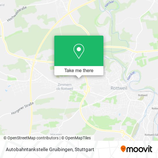 Autobahntankstelle Gruibingen map