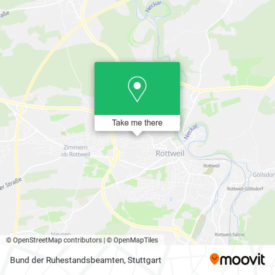 Bund der Ruhestandsbeamten map