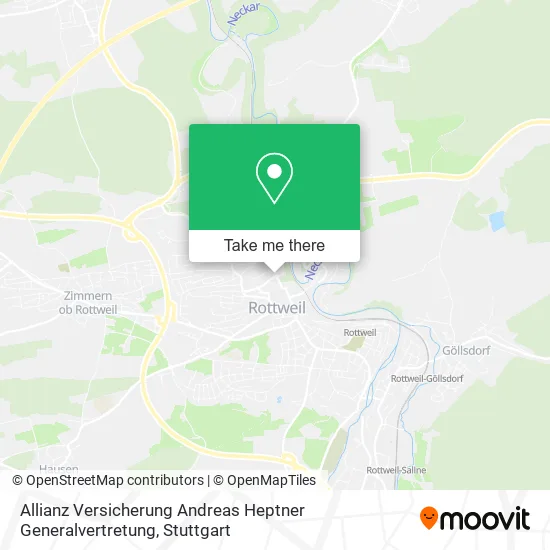 Карта Allianz Versicherung Andreas Heptner Generalvertretung
