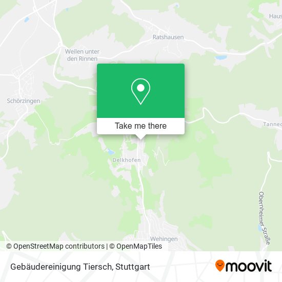 Gebäudereinigung Tiersch map