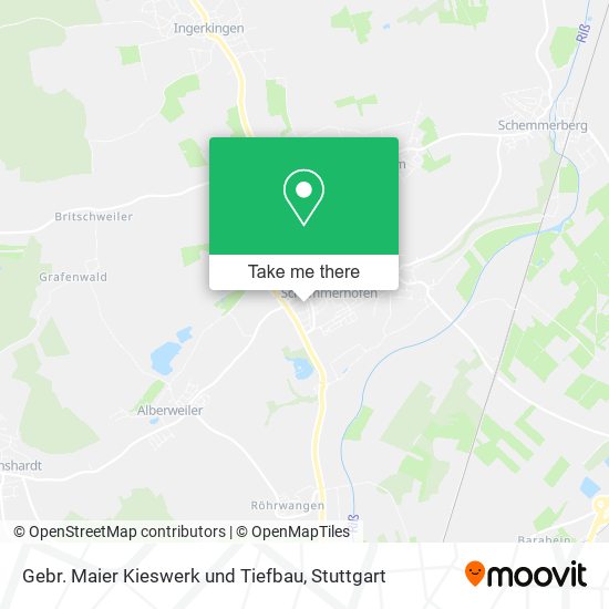 Gebr. Maier Kieswerk und Tiefbau map