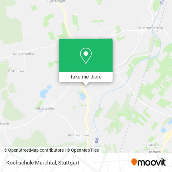 Карта Kochschule Marchtal