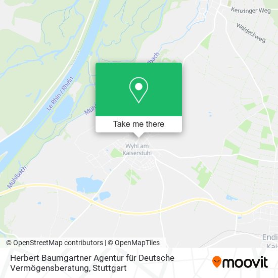 Herbert Baumgartner Agentur für Deutsche Vermögensberatung map