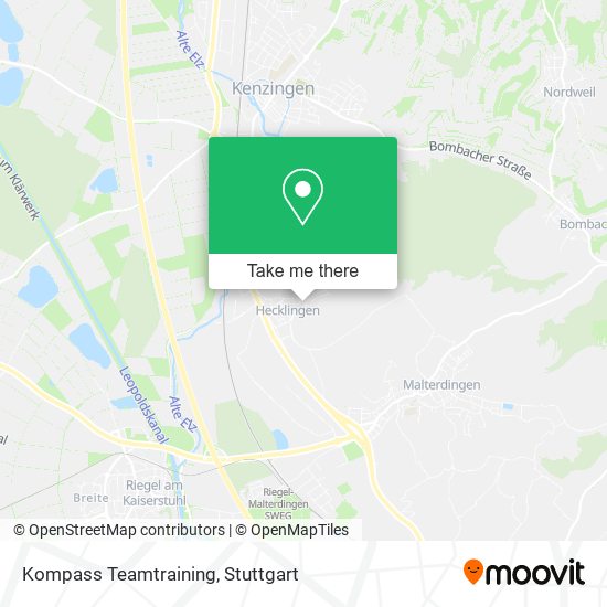 Kompass Teamtraining map